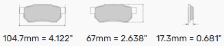 Ferodo Brake Pads FCP370 - Alfa Romeo 145/146 Front