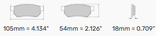 Ferodo Brake Pads FCP393 - Peugeot 205 1.6 i CTi, GT Front and Rear