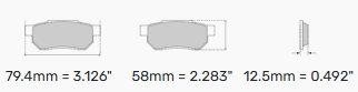 Ferodo Brake Pads - FRP3108 Wilwood Powerlite Calipers