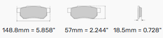 Ferodo Brake Pads FCP905 - Honda Accord & Integra DC2 & DC5 Type-R & Civic Type-R EP3 Front