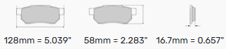 Ferodo Brake Pads FCP948 - Subaru Impreza GC8 Turbo Front