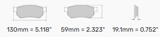 Ferodo Ds2500 Brake Pads FCP565H Alfa Romeo Front