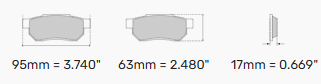 Ferodo Ds2500 Brake Pads FCP647H Alfa Romeo Front