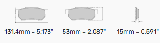 Ferodo Ds2500 Brake Pads FCP777 Honda Front