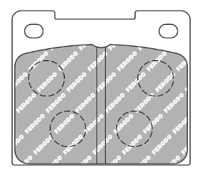 Ferodo Ds2500 Brake Pads FCP809 - Caterham Front