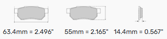Ferodo Ds2500 Brake Pads FCP809 - Caterham Front