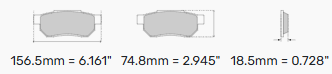 Ferodo Ds2500 Brake Pads FCP856H BMW (E31) 840 i (E31) Front