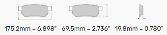 Ferodo Brake Pads FCP4425 - Volkswagen Golf "R" MK7 - Front