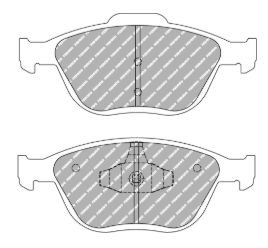 Ferodo DS3000 Brake Pads FCP1568 - Ford Fiesta ST150/ST170 Front
