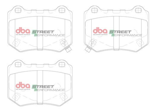 DBA Street Performance brake pads DB15007 Subaru WRX & STI rear (Brembo caliper)