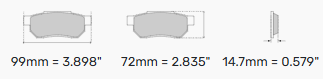 Ferodo DS3000 Brake Pads FCP832