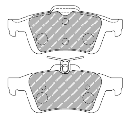 Ford Focus RS Rear Brake Pads FCP1931 - Ferodo DS2500 Compound
