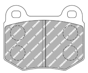 Ferodo Brake Pads FCP448 - ALFA ROMEO - 75 Front Brake Pads