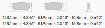 Ford Focus RS Rear Brake Pads FCP1931 - Ferodo DS2500 Compound
