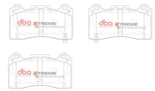 DBA Extreme Performance brake pads DB15025 Ford Focus RS front