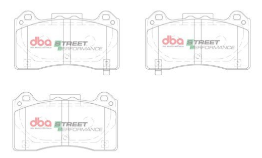 DBA Street Performance brake pads DB15025 Ford Focus RS front