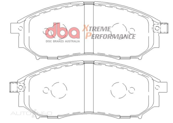 DBA Extreme Performance brake pads DB1696 Nissan 350Z, Fuga, Murano, Navara, Skyline & Renault Koleos front