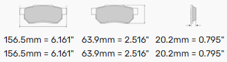 Ferodo Brake Pads FCP1073 - BMW 330i, M3, M4, Z3 & Z4 Front