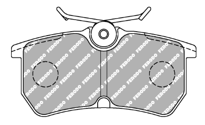 Ferodo DS2500 Brake Pads FCP1319 - Ford Fiesta ST150/ST170 Rear