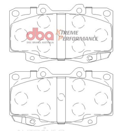 DBA Extreme Performance brake pads DB1739 Toyota Hilux front