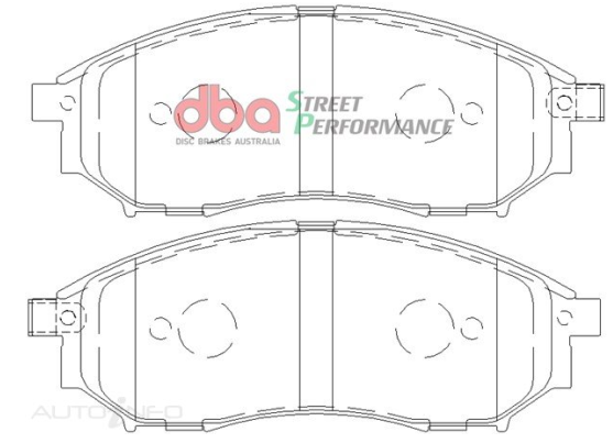 DBA Street Performance brake pads DB1696 Nissan 350Z, Fuga, Murano, Navara, Skyline & Renault Koleos front