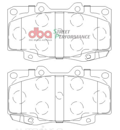 DBA Street Performance brake pads DB1739 Toyota Hilux front
