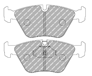 Ferodo Brake Pads FCP1073 - BMW 330i, M3, M4, Z3 & Z4 Front