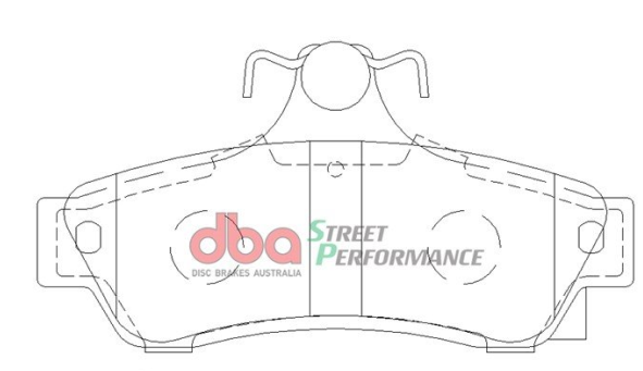 DBA Street Performance brake pads DB1332 Chevrolet, Holden & HSV rear