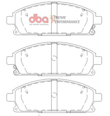 DBA Extreme Performance brake pads DB1333 Nissan Pathfinder, Elgrand & Terrano front