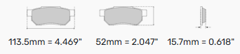 Ferodo Brake Pads FRP201 - AP Racing CP2361 Calipers (Formula Atlantic)