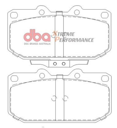 DBA Extreme Performance brake pads DB1170 Nissan & Subaru front (Sumitomo caliper)