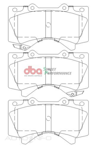 DBA Street Performance brake pads DB1838 Lexus & Toyota Landcruiser & Tundra front
