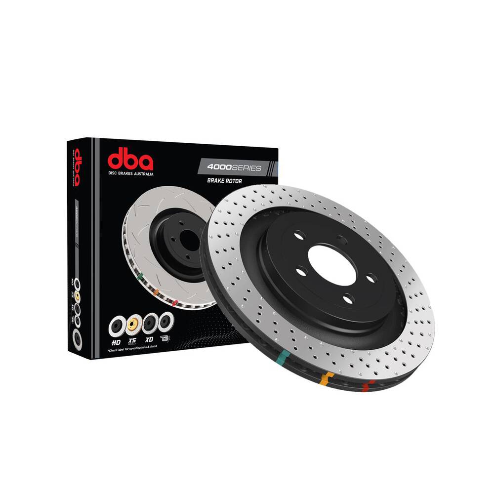 DBA Street Series T3 Cross Drilled Dimpled Brake Rotor