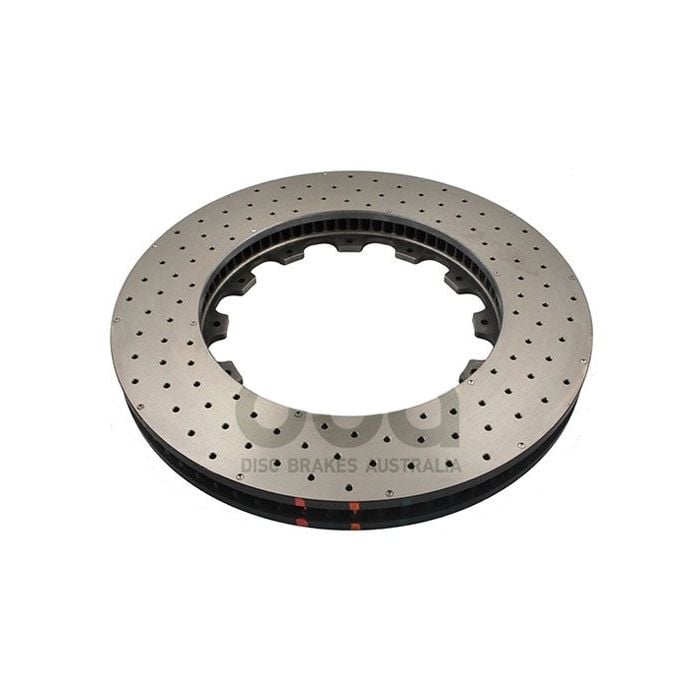 DBA 5000 Series T3 Cross Drilled Dimpled Brake Rotor No Hat